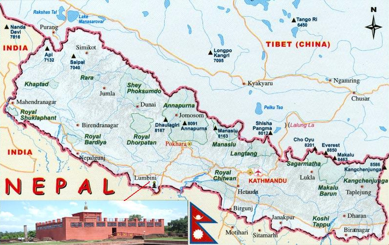 Map of Nepal