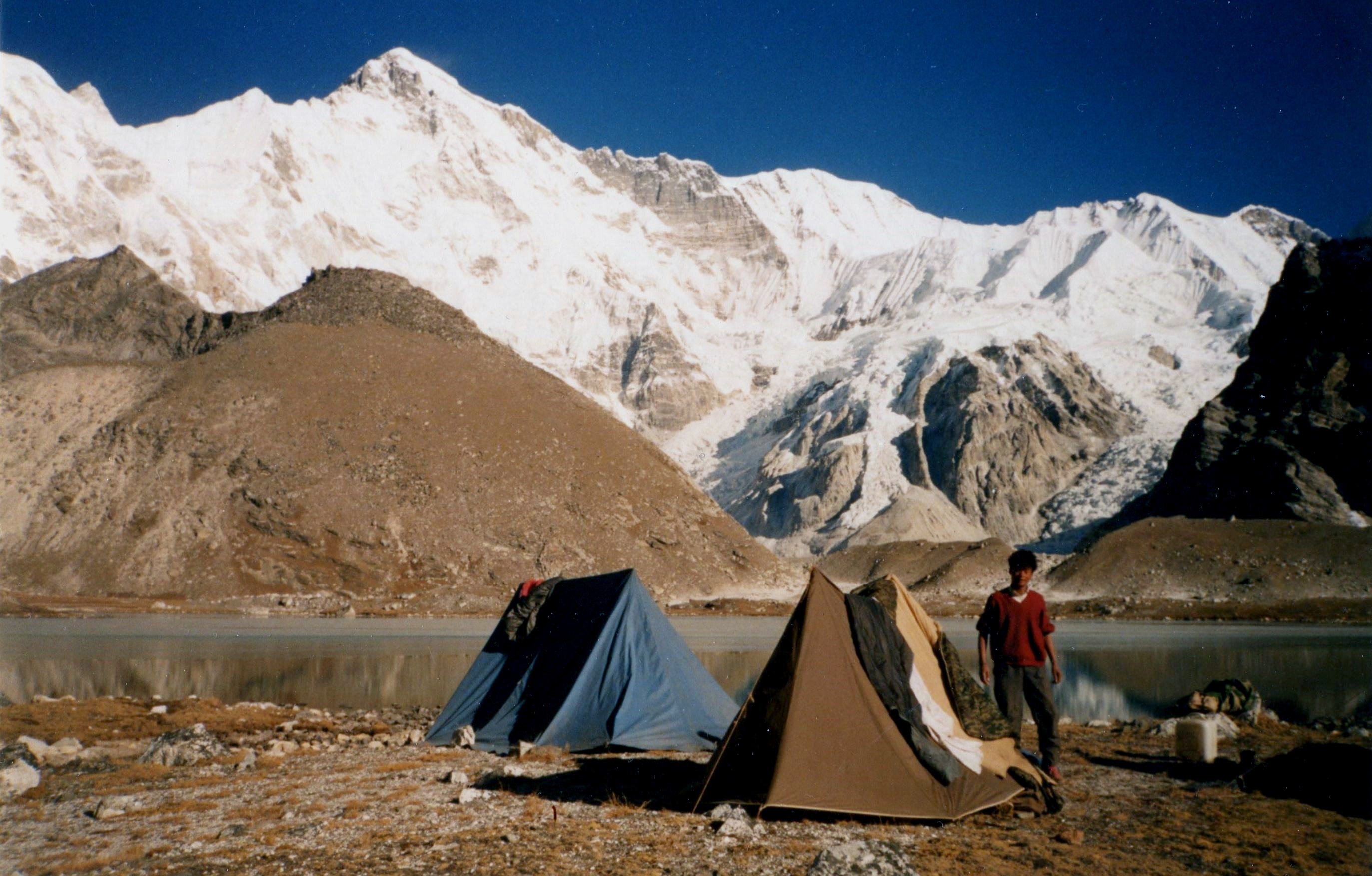 Cho Oyu from the Khumbu Panch Pokhari