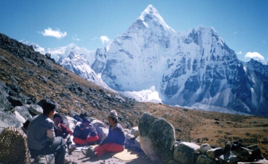 Ama Dablam from camp below Kongma La