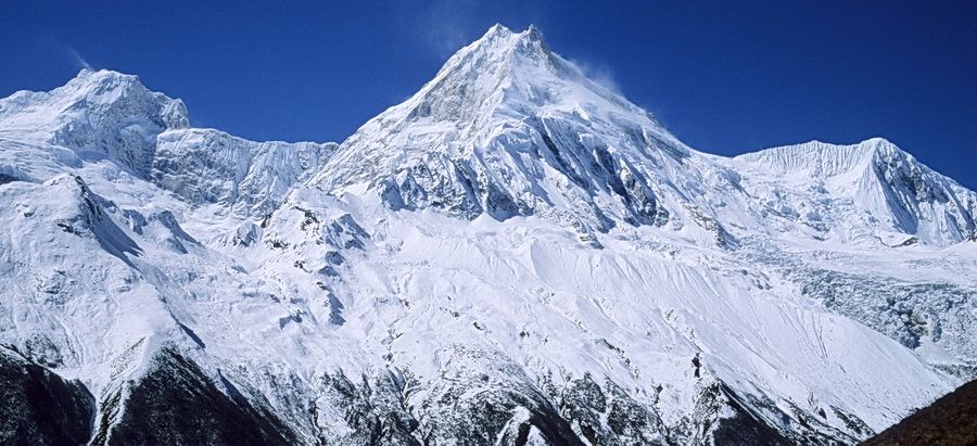 Mt.Manaslu on route from Samagaon to Samdu in the Buri Gandaki Valley