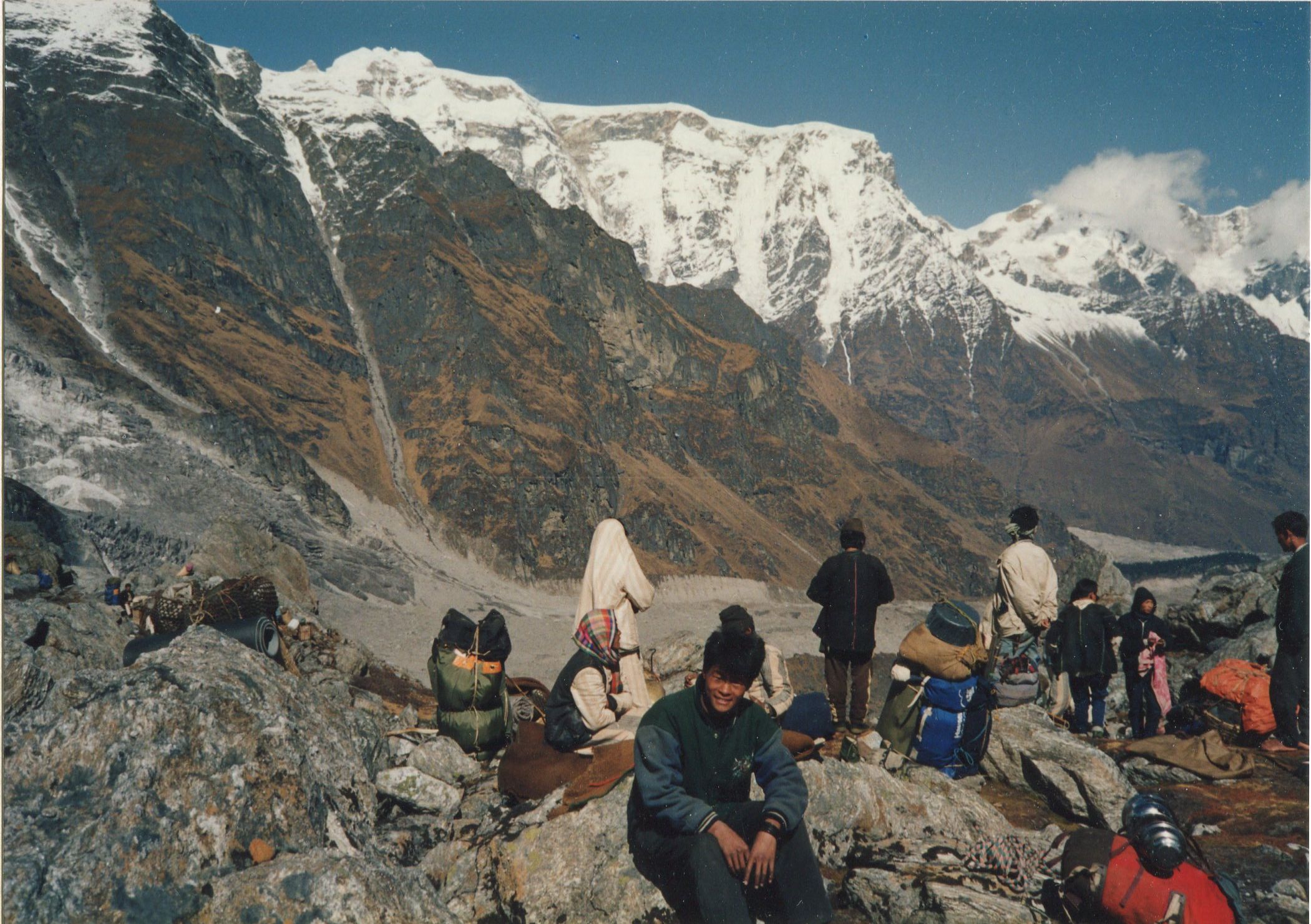 Himal Chuli ( 7893m ) on the approach to the Chuling Glacier from Rupina La