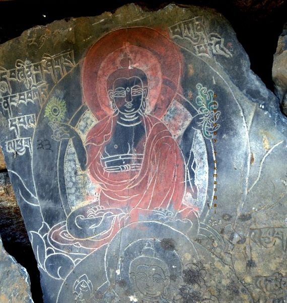 Buddhist Wall painting near Samigaon