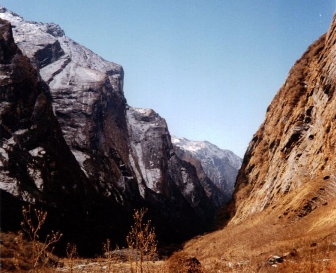 The Gates in the Modi Khola Valley of the Annapurna Sanctuary