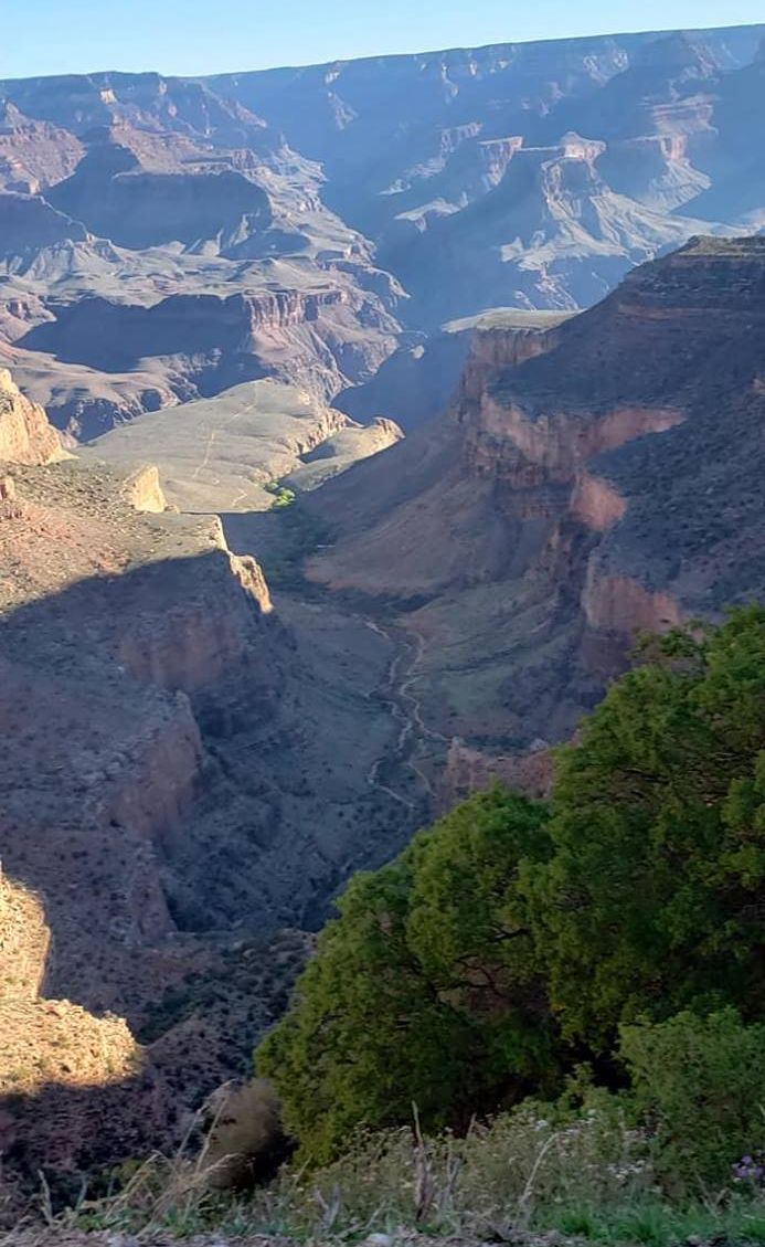 Bright Angel Trail from the South Rim of the Grand Canyon