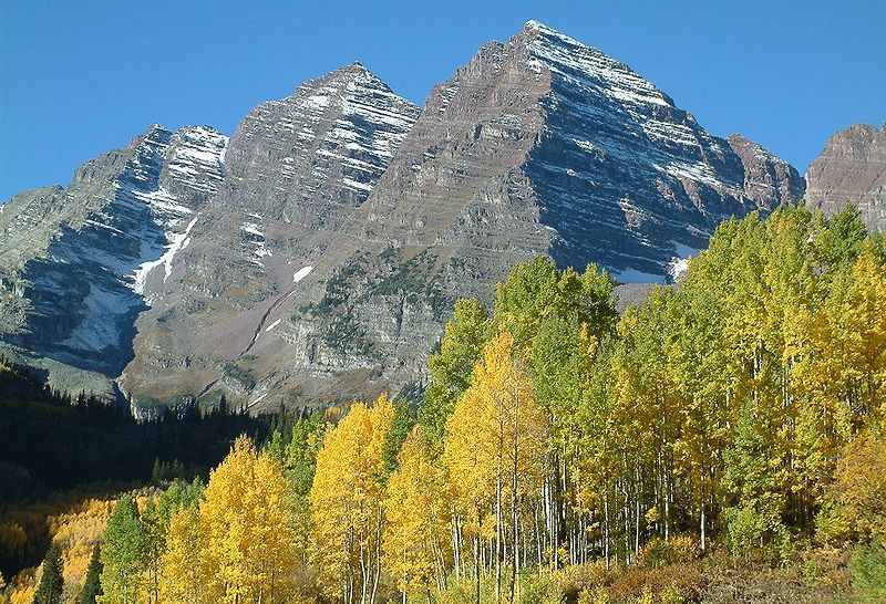 Maroon Bells in the Colorado Rockies