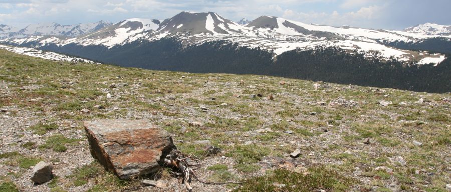 View from the Tundra Trail in Colorado Rocky Mountain National Park