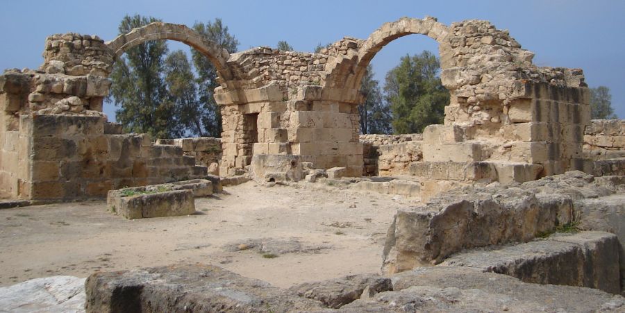 Archways in the medieval Saranta Kolones Fortress