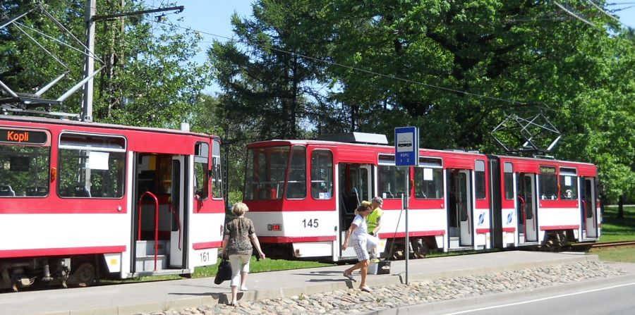 Tram at Kopli Terminus