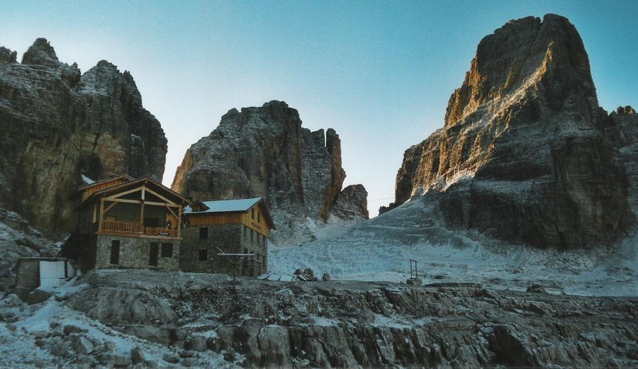 Rifugio Angelo Alimonta in the Brenta Group of the Italian Dolomites