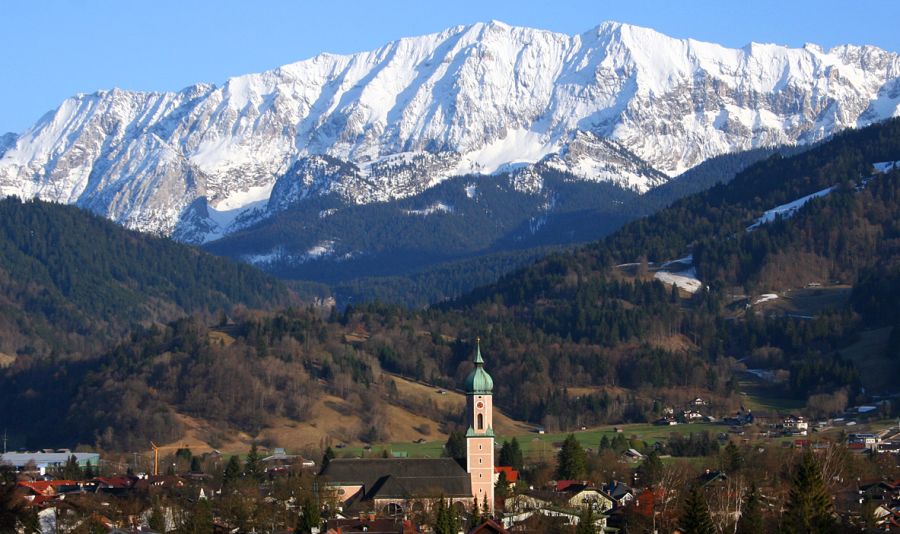 Garmisch-Partenkirchen in Bavaria in Germany