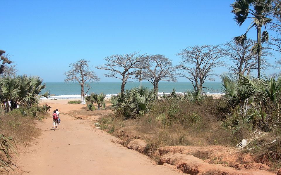 Brufut Beach on the Atlantic coast of The Gambia in West Africa