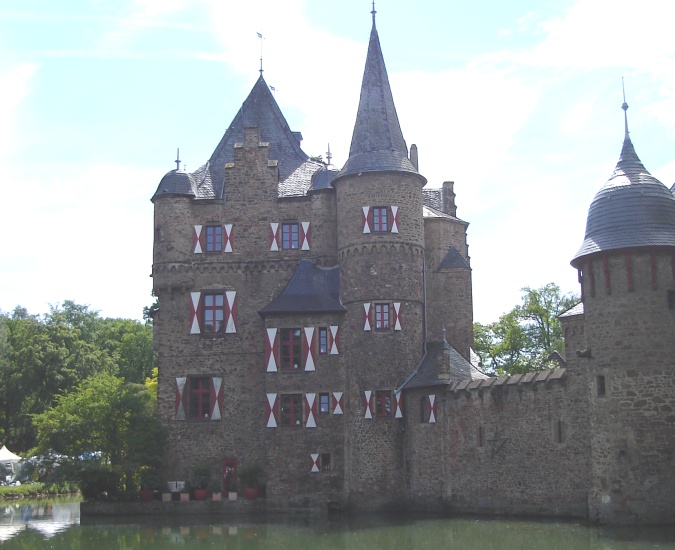 Burg Satzvey - a moated castle in the Eifel Region of Germany