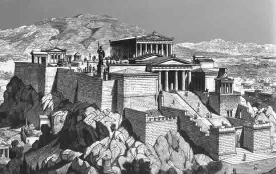 The Ancient Acropolis in Athens