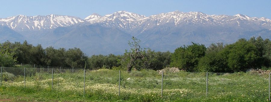 The White Mountains ( Lefka Ori ) on the Greek Island of Crete