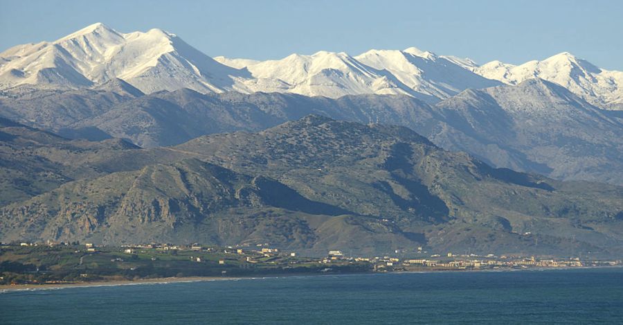 The White Mountains ( Lefka Ori ) on the Greek Island of Crete