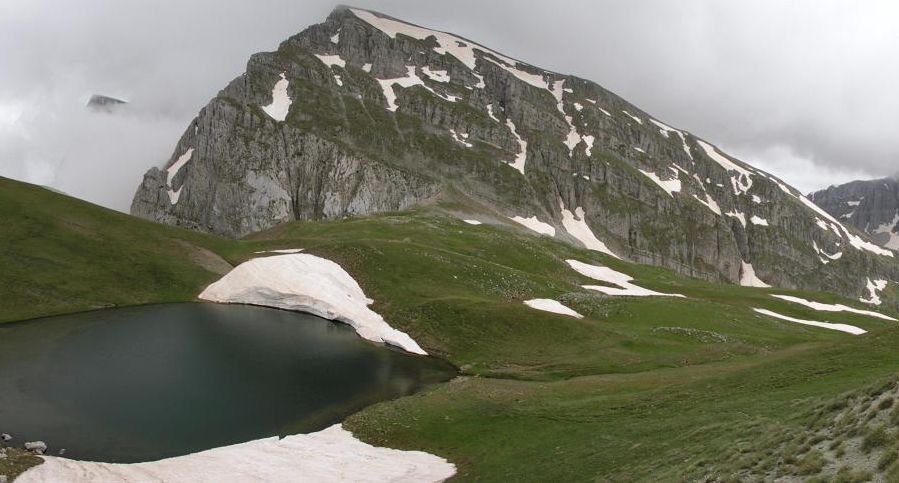 Mount Gamilla in the Pindos ( Pindus ) Mountains