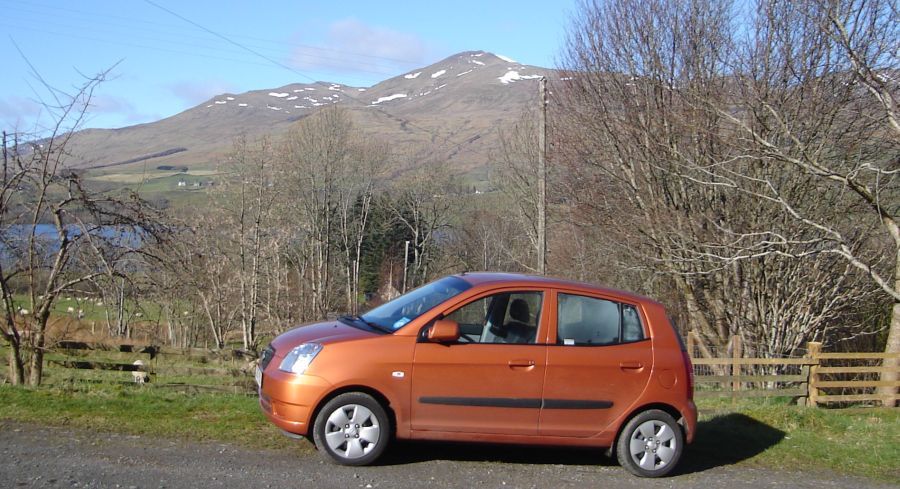 Kia Picanto at Loch Tay