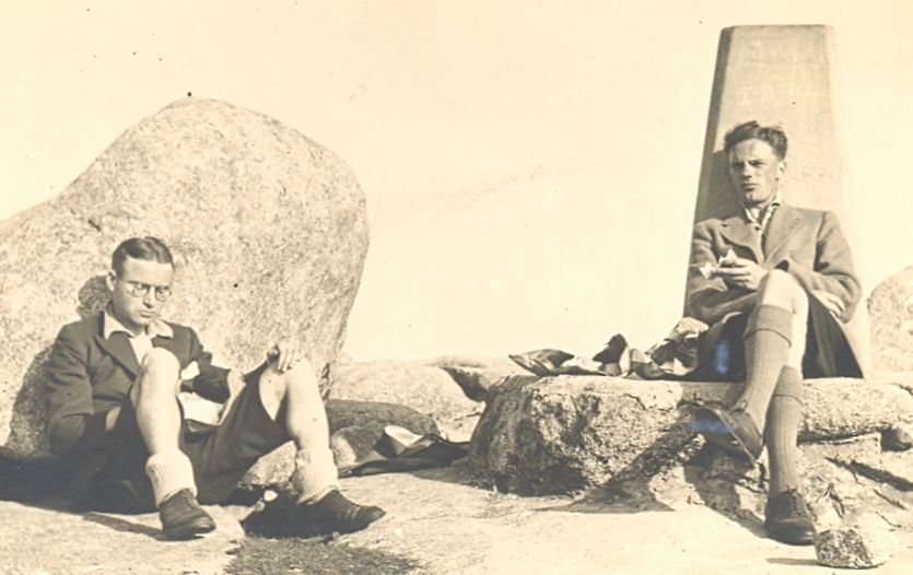 Charles ( Charlie ) Ingram and George Pirret on Goatfell