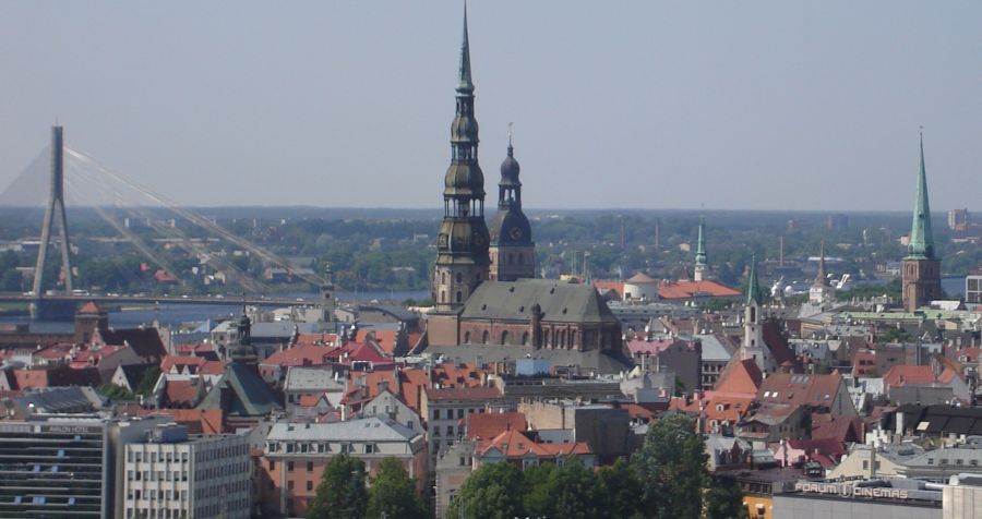 View over Riga from the Academy of Science Building