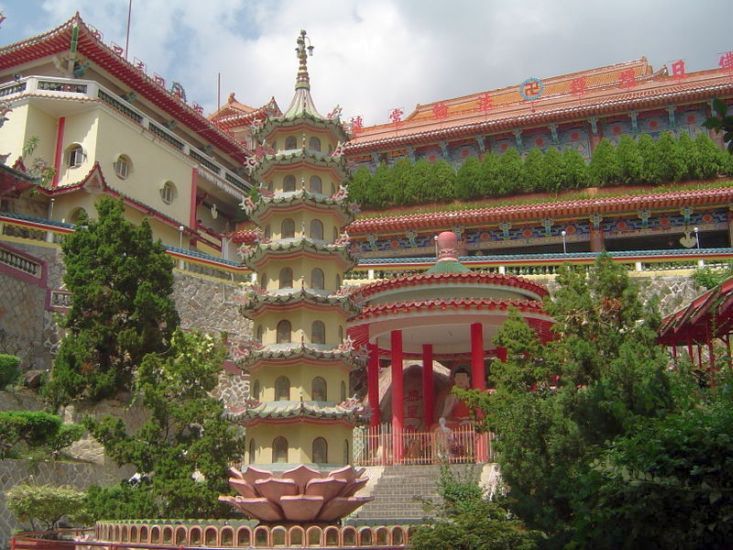 Pagoda at Kek Lok Si Temple in Georgetown, Pulau Penang, Western Malaysia