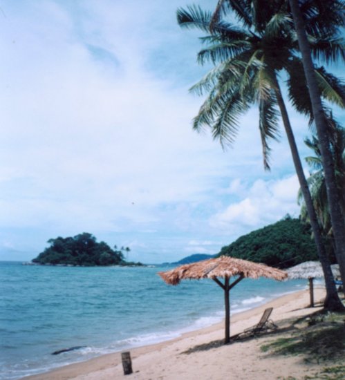 Beach at Kampung Paya on Pulau Tioman