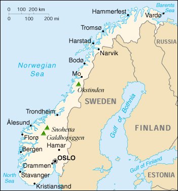 Map of Norway