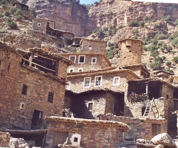 Berber Village in the High Atlas of Morocco