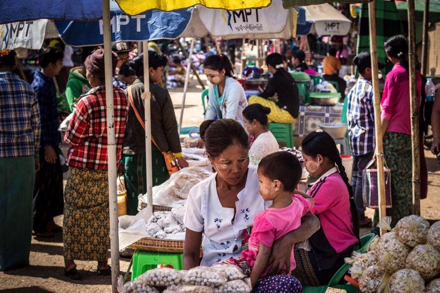 Local Market in Bagan