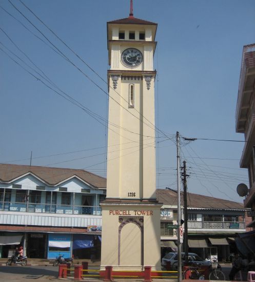 Purcell Tower in Pyin U Lwin in northern Myanmar / Burma