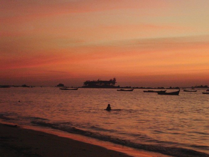 Sunset on Ngapali Beach