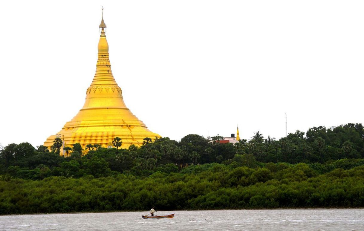 Shwedagon Paya in Yangon ( Rangoon ) in Myanmar ( Burma )