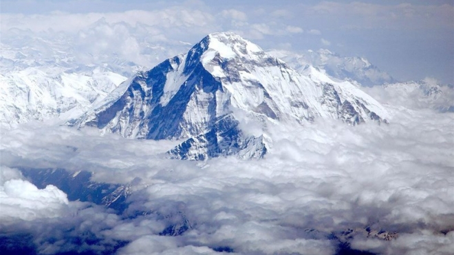 Aerial View of Mount Dhaulagiri