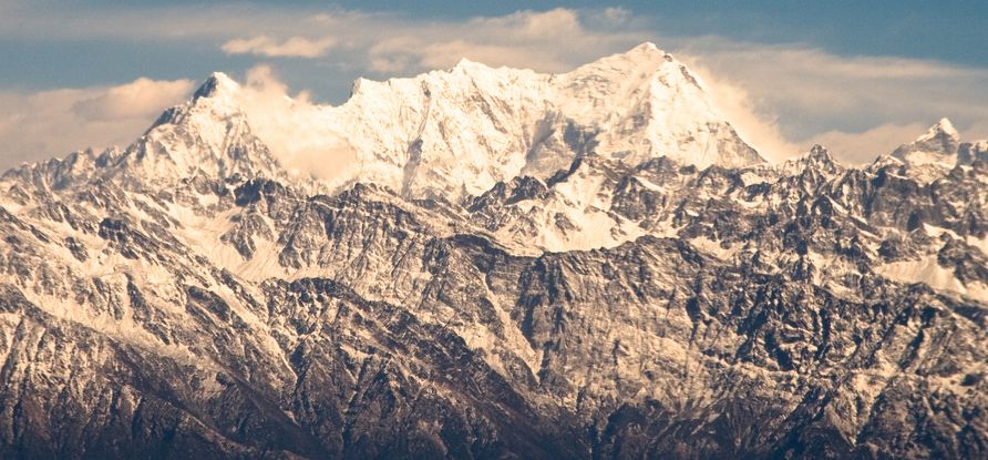 Aerial view of Langtang Lirung