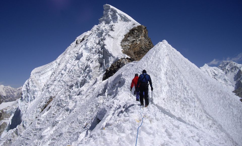 Lobuje East Peak in the Khumbu Region of the Nepal Himalaya