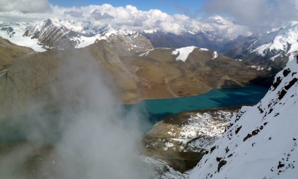 Tilicho Lake from Tilicho Peak