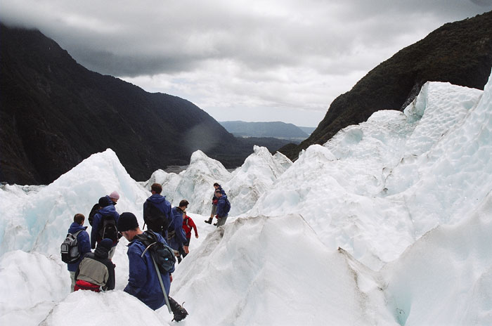 Hiking on Franz-Joseph Glacier