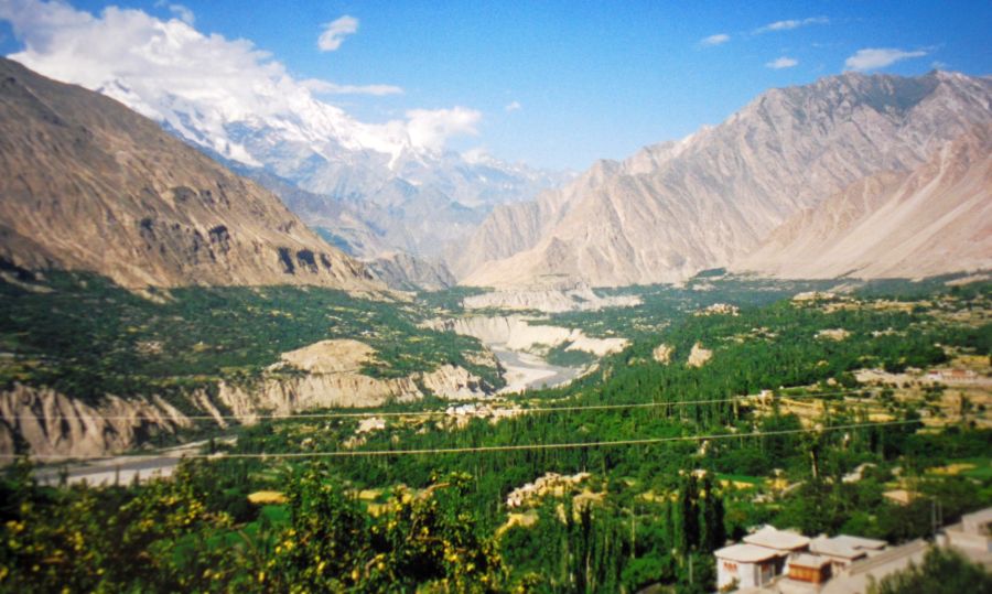 Hunza Valley in the Karakorum Mountains of Pakistan