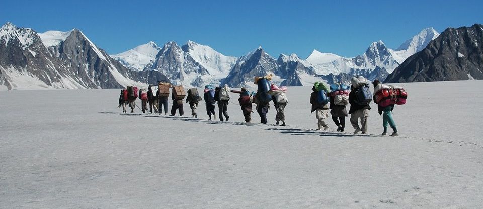 Snow Lake in the Pakistan Karakoram