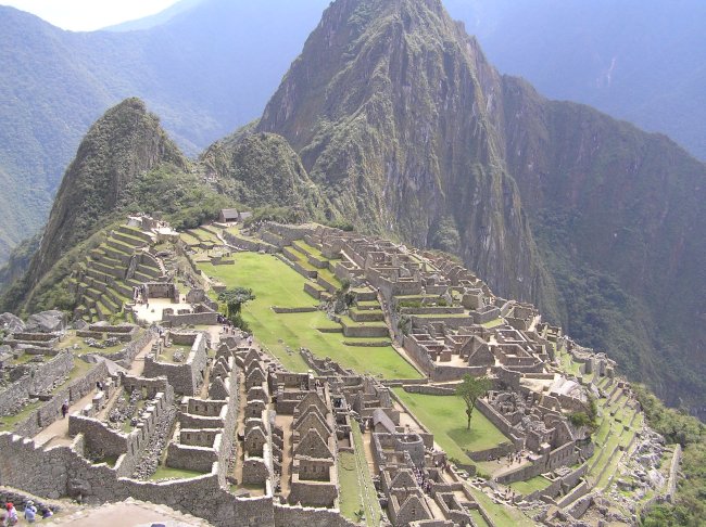 Machu Picchu in Peru - an ancient fortress city of the Incas