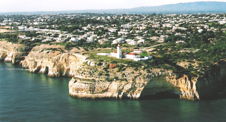 Carvoeiro in The Algarve in Southern Portugal