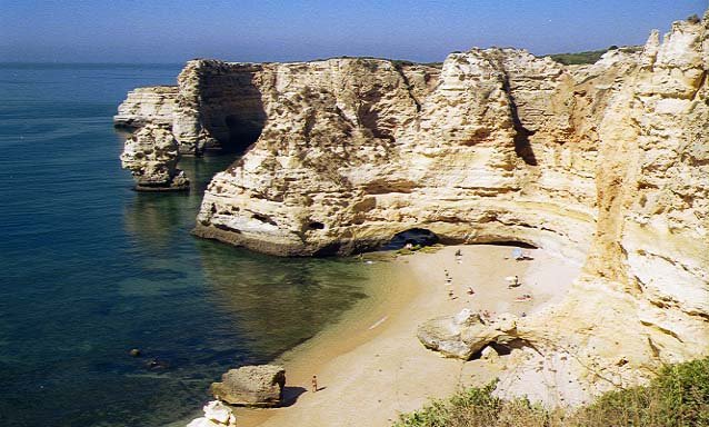 Carvoeiro in The Algarve in Southern Portugal