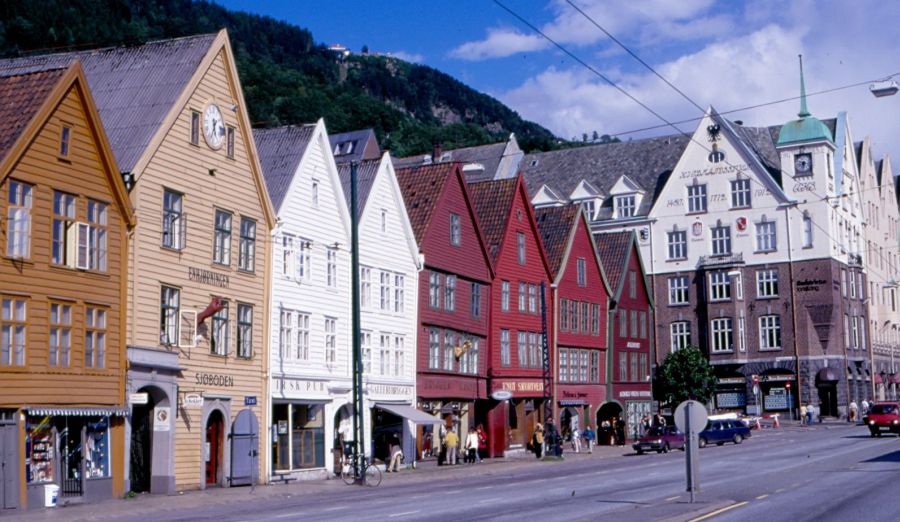 Port of Bergen on the West Coast of Norway