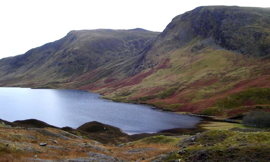 Hills above Loch Turret on descent from Auchnafree Hill