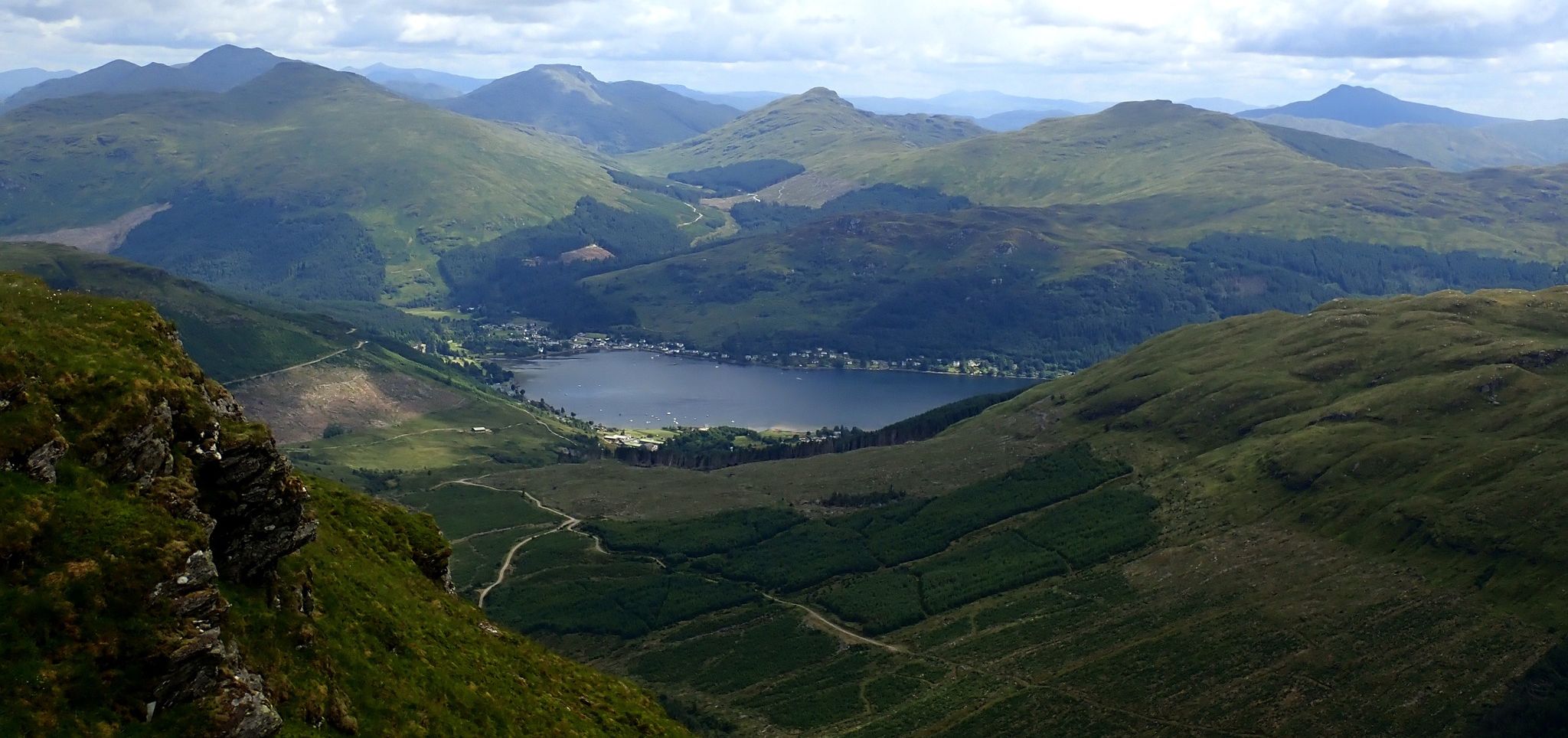 Lochgoilhead from summit of Beinn Bheula