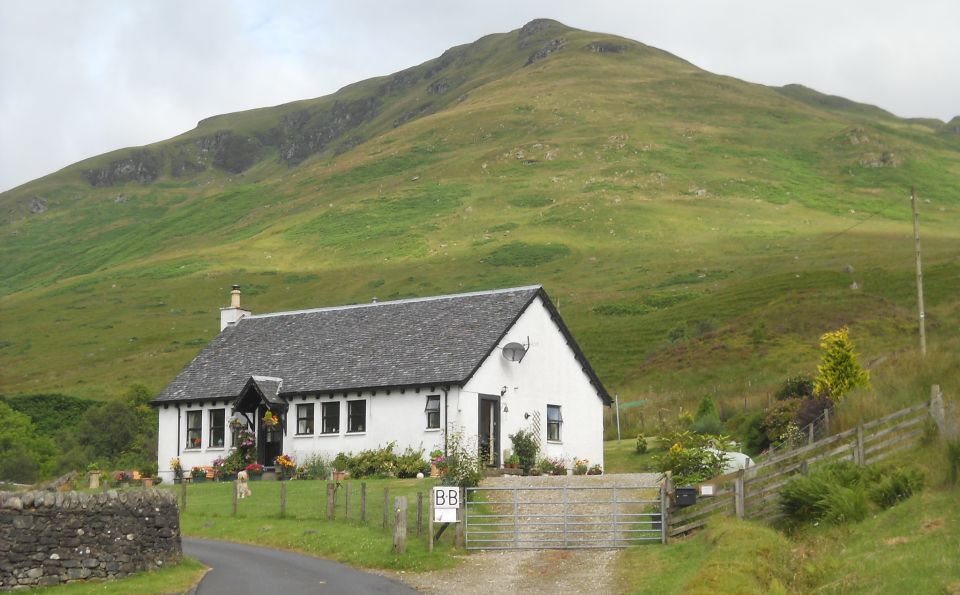 Cottage at Invergroin in Glen Douglas beneath Tullich Hill