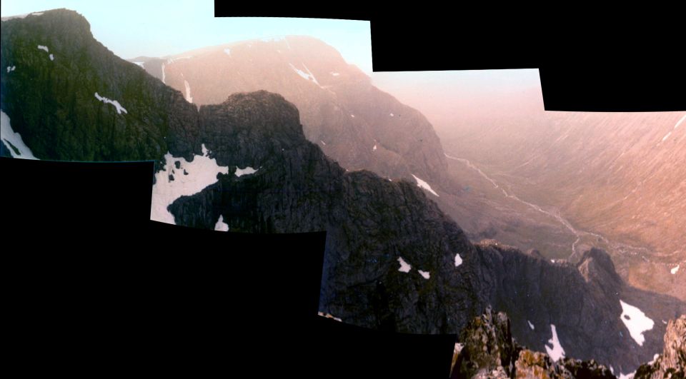 Tower Ridge from Observatory Ridge on Ben Nevis