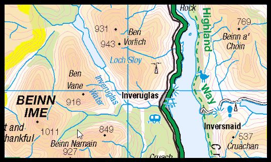 Map of Ben Vane