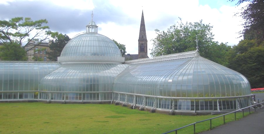 Kibble Palace in the Botanic Gardens in Glasgow