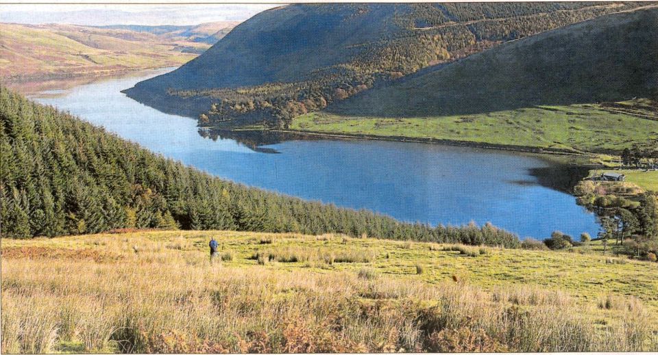 Saint Mary's Loch near Moffat on the Southern Upland Way