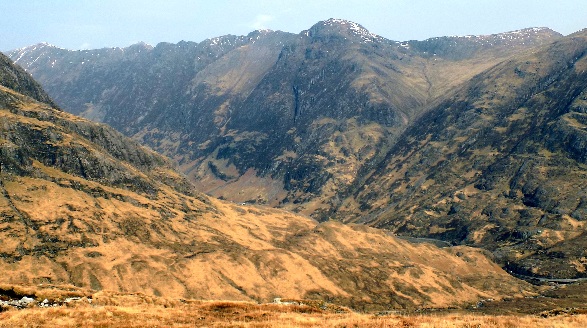 Aonach Eagach Ridge above Glen Coe